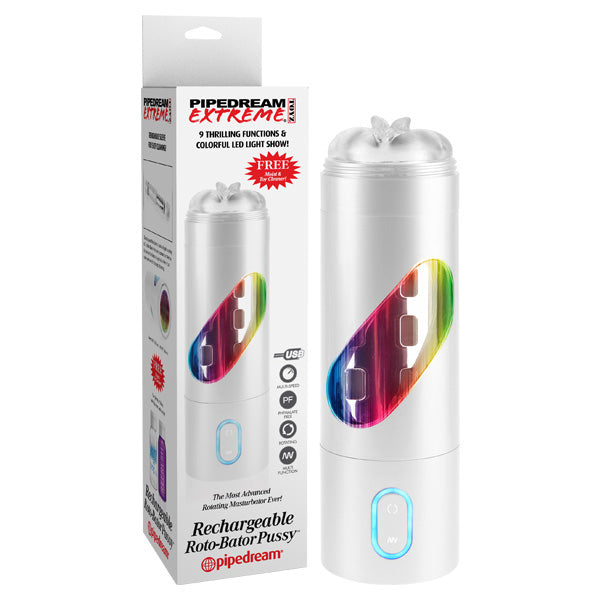 Pipedream Extreme Toyz Rechargeable Roto-Bator Pussy - ClubX